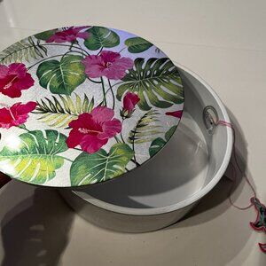 Decorative Box / Pink Floral - Home Decor -World Traveler Collection (new/homex)